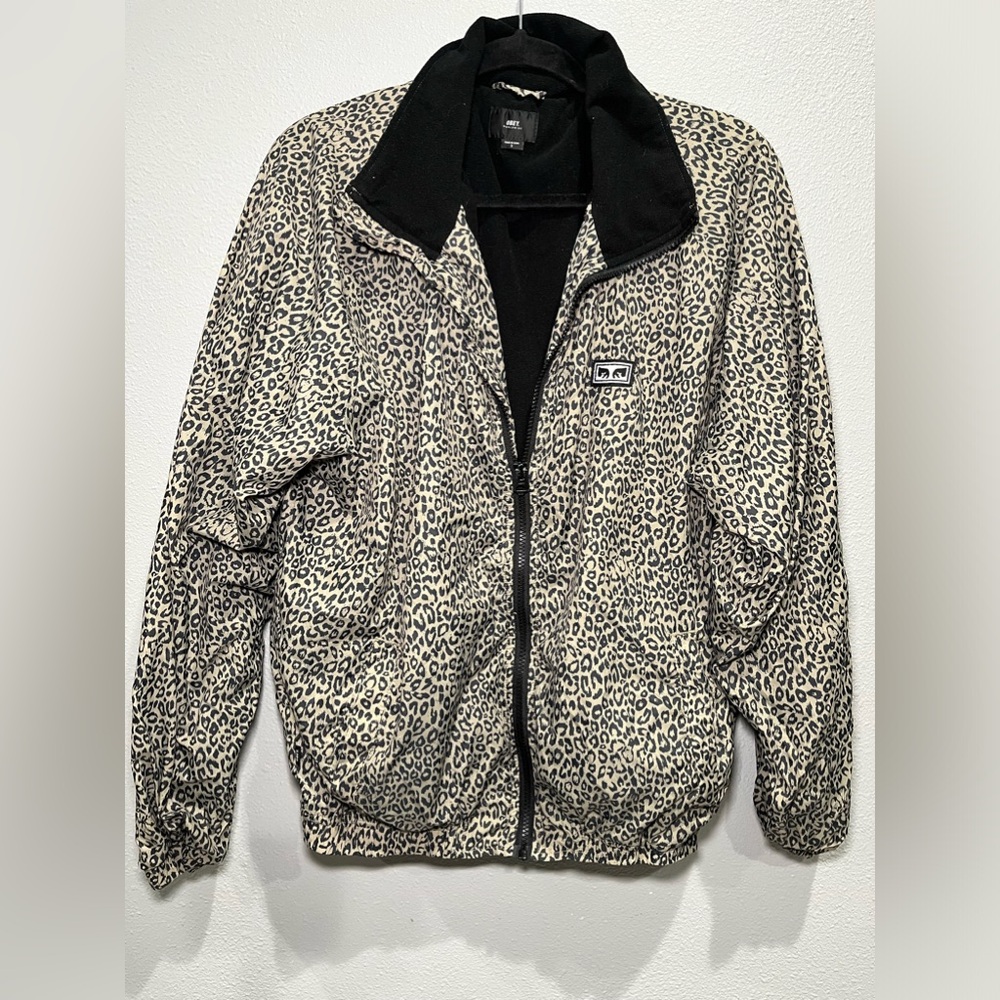 OBEY - LENSE JACKET - KHAKI LEOPARD